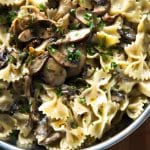 A rich and creamy mushroom pasta - only takes 30 minutes! | girlgonegourmet.com