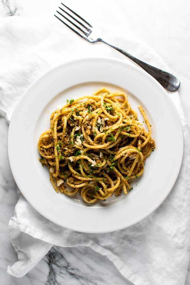 Roasted Broccoli Pasta with Sun Dried Tomatoes | girlgonegourmet.com