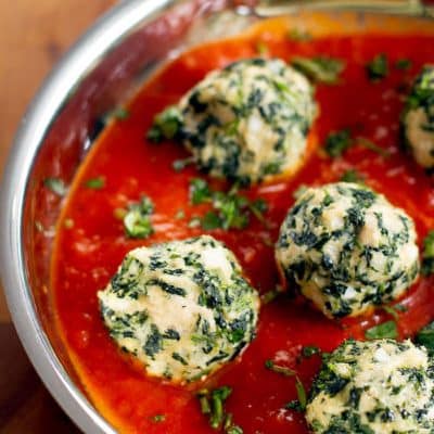 Chicken and Spinach Meatballs | girlgonegourmet.com