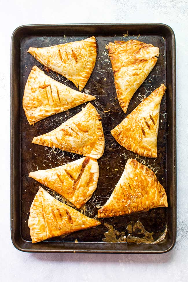 Hand Pies on a baking sheet