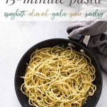 pasta with olive oil and garlic