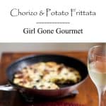 This chorizo potato frittata is perfect for breakfast, lunch, brunch or dinner | girlgonegourmet.com