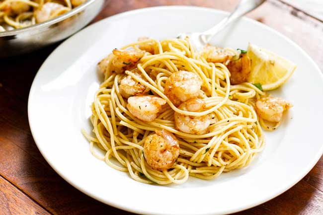 Garlic Butter Shrimp Pasta Quick Easy Girl Gone Gourmet