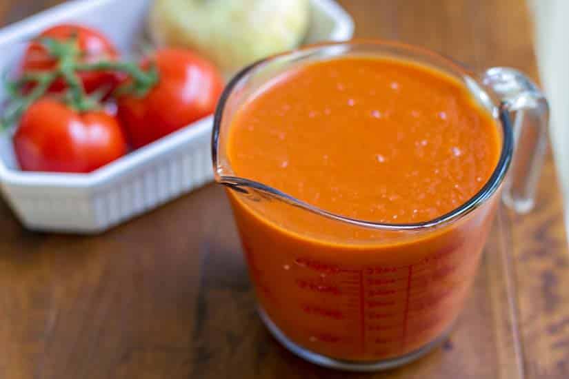 Homemade Tomato Puree 