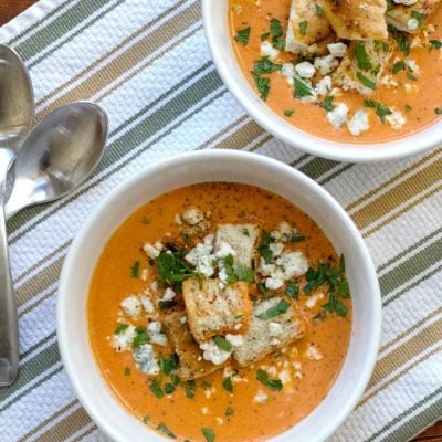 Roasted Red Pepper Tomato Bisque