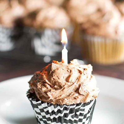 Coffee Cupcakes with Chocolate Buttercream Frosting