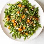 roasted sweet potato and arugula salad