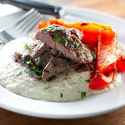 Grilled Steak with Eggplant Puree (Sultan’s Delight)