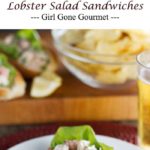 lobster salad sandwiches photo collage