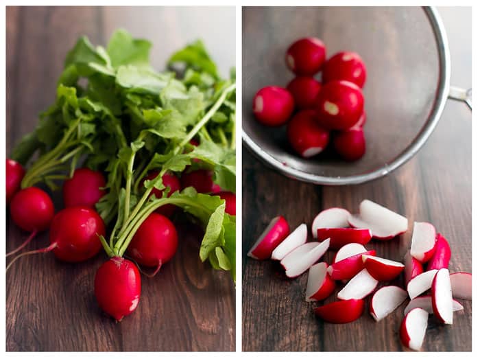 fresh radishes