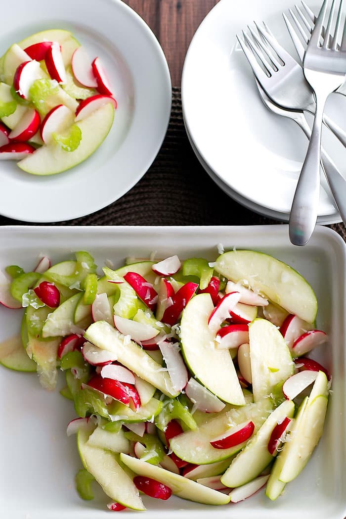 Radish and Green Apple Salad | girlgonegourmet.com