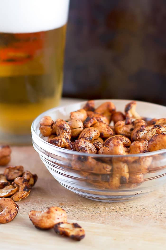 Sweet & Smokey Cashews | girlgonegourmet. com