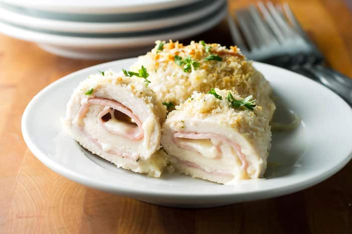 Chicken Cordon Bleu Roll-Ups