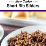 Use your slow cooker to make a big batch of tender short ribs - pile it high on rolls for a great game day snack! | girlgonegourmet.com