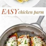 chicken parm photo collage