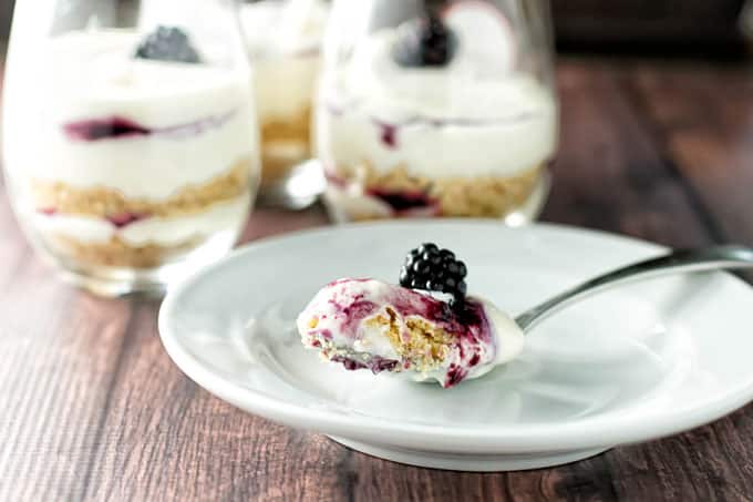 No-Bake Cheesecake Parfaits | girlgonegourmet.com