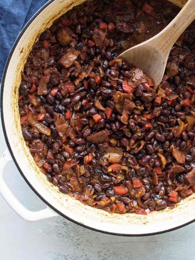 Easy Baked Beans (with Canned Black Beans!)