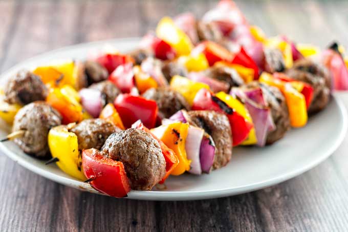 Greek Chicken Skewers - Homemade Hooplah