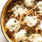 30 Minute One Pan Beef Penne | girlgonegourmet.com