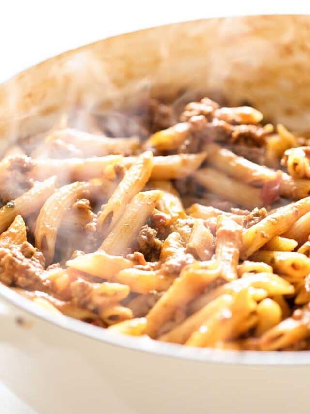 One Pot Beef Penne
