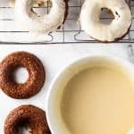 Gingerbread Baked Donuts with Maple Glaze | girlgonegourmet.com