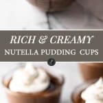 Rich and creamy Nutella pudding | girlgonegourmet.com