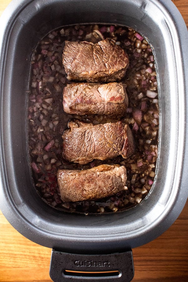 short ribs in a slow cooker