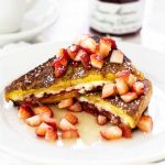 Stuffed French Toast with Strawberry Preserves & Cream Cheese #ad #SayItWithHomemade #BonneMaman