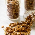 Homemade white chocolate granola