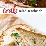 Crab salad sandwich