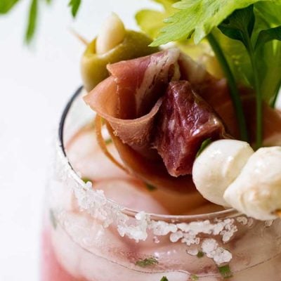 Bloody Mary with Italian-Style Garnish