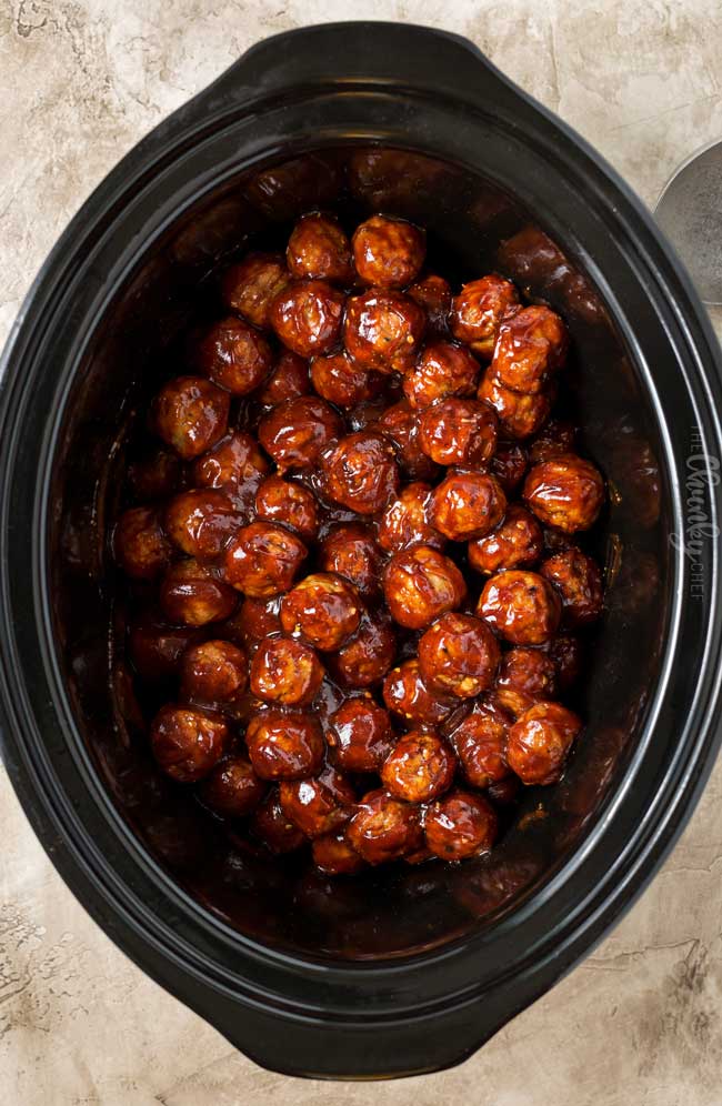 24 Meatball Recipes: Cranberry BBQ Crockpot Meatballs