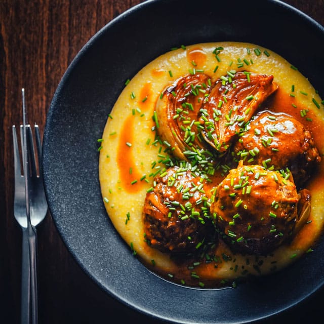 braised pork meatballs.