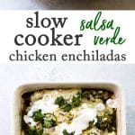 Chicken Enchiladas with Salsa Verde