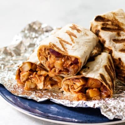 Tropical BBQ Chicken Wraps