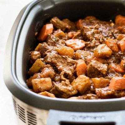Slow Cooker Beef Stew with Spring Vegetables
