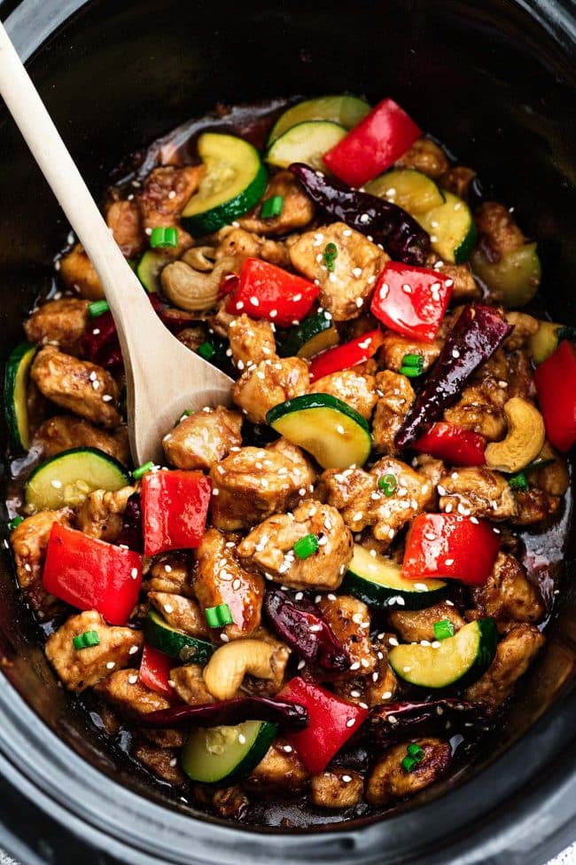 slow cooker kung pao chicken