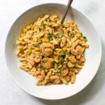 cilantro-butter shrimp pasta
