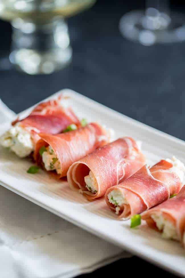proscuitto and ricotta horsdoeuvres