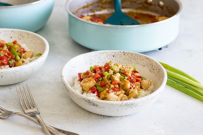 photo of chicken rice bowls