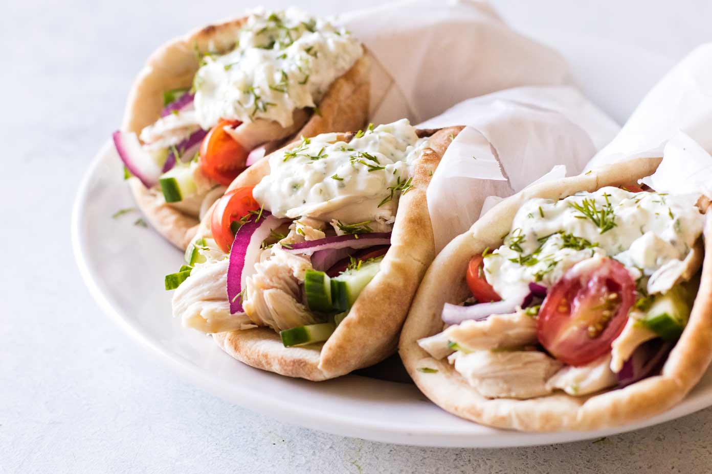 Easy Chicken Gyros - Creme De La Crumb