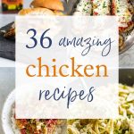 photo collage of chicken recipes