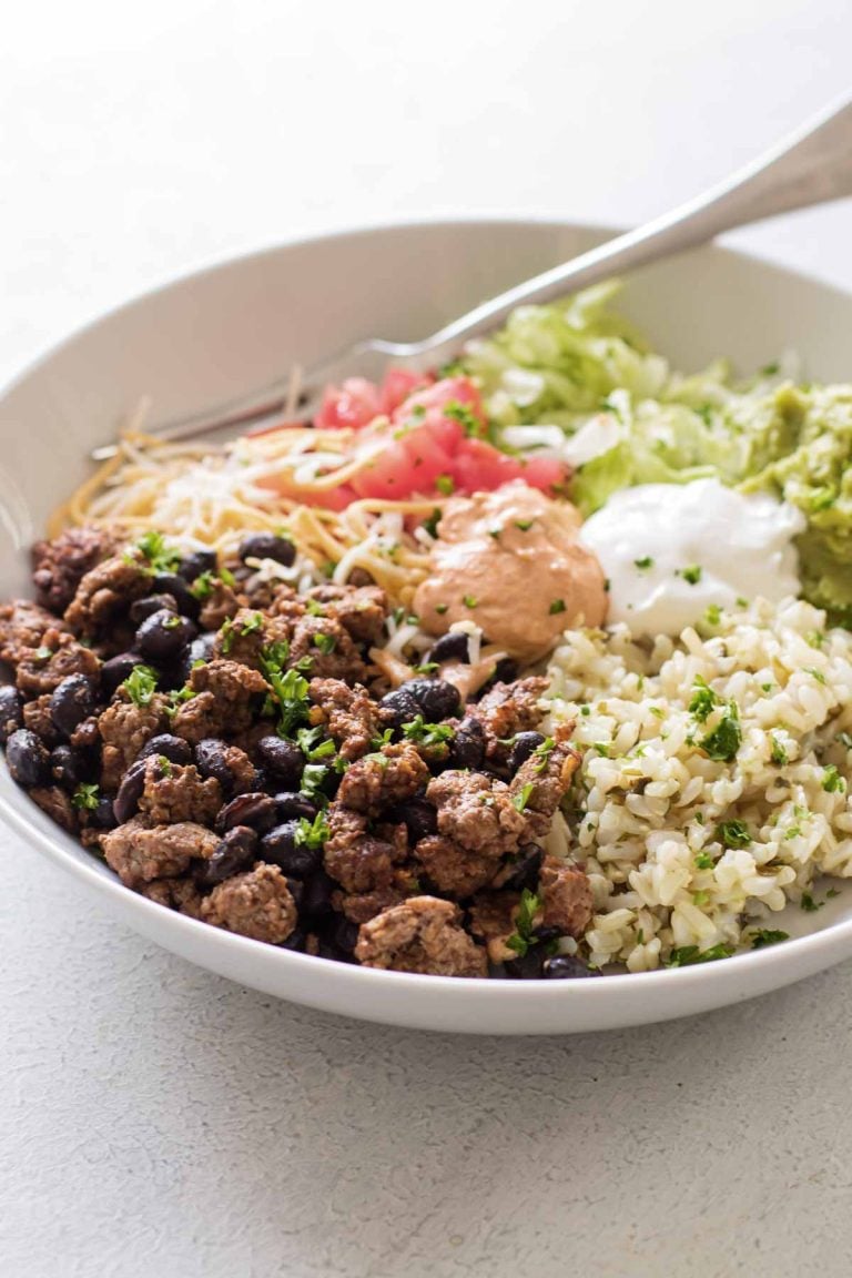 Beef Burrito Bowls