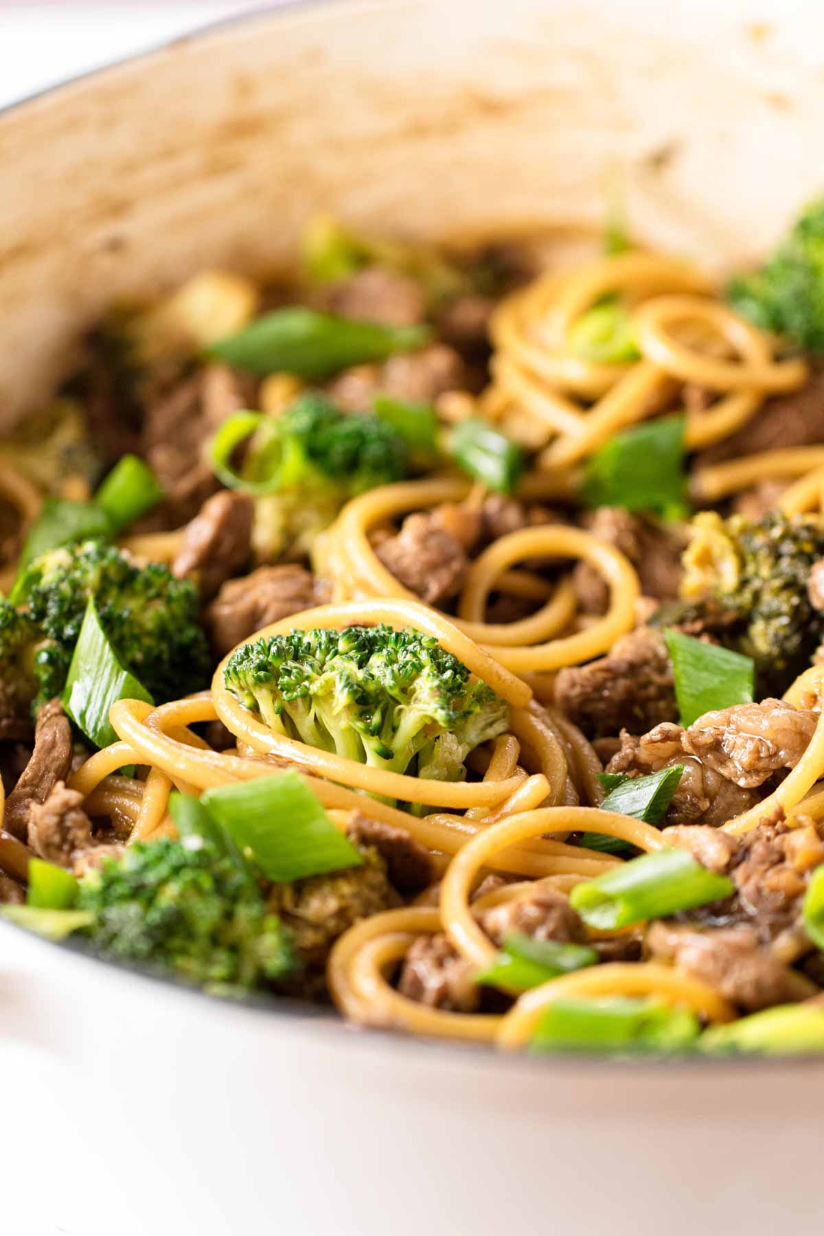 close-up photo of the dish in a pan