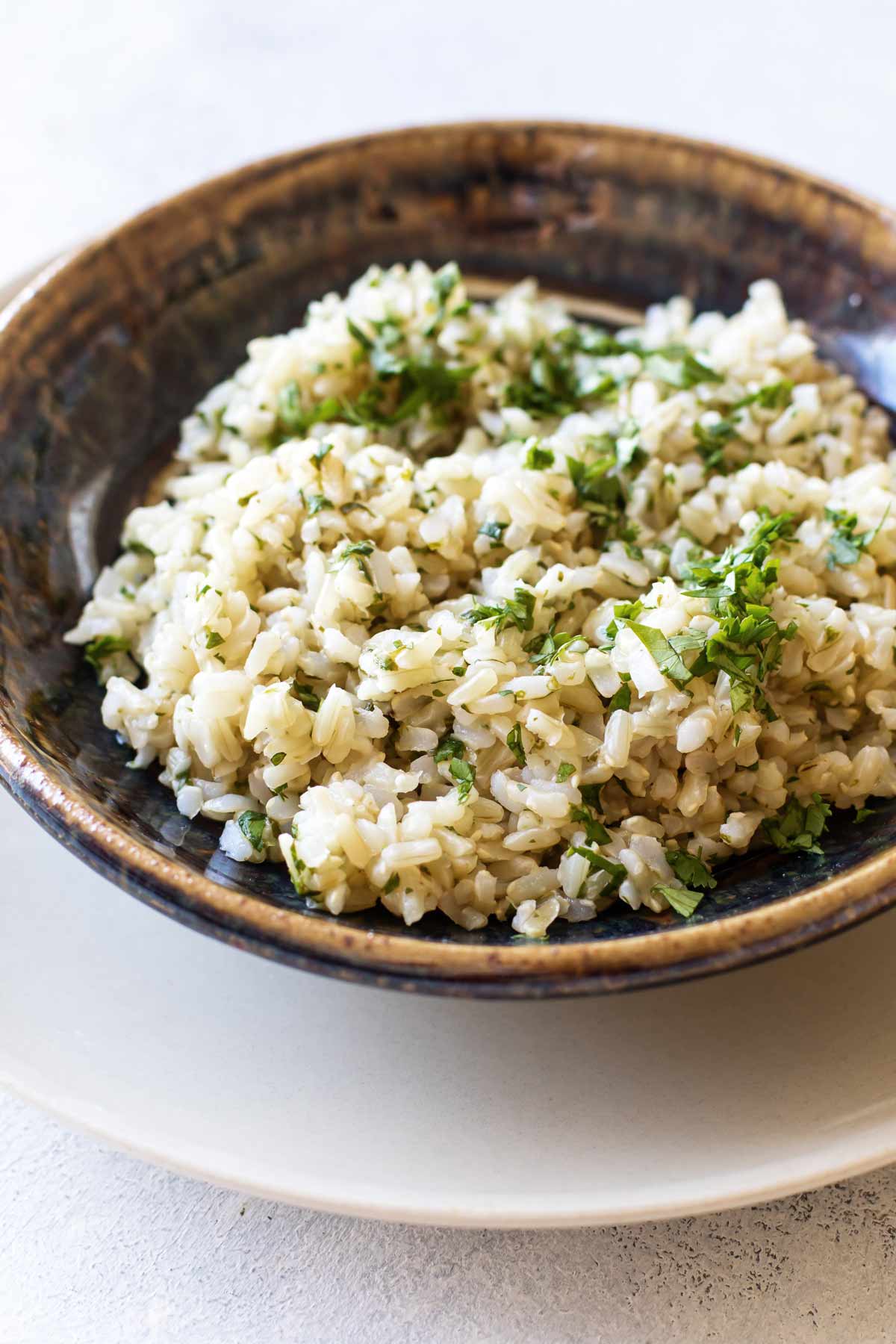 photo of a bowl of cilantro-lime rice