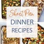 sheet pan dinners photo collage