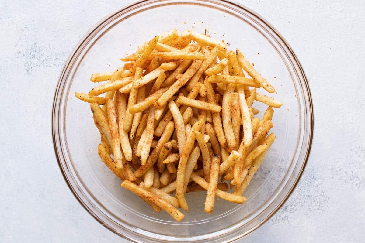 photo of the frozen fries in a bowl