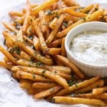 photo of fries on a plate