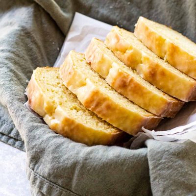 Lemon Bread with Lemon-Ginger Glaze
