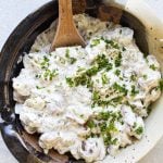 photo of creamy potato salad